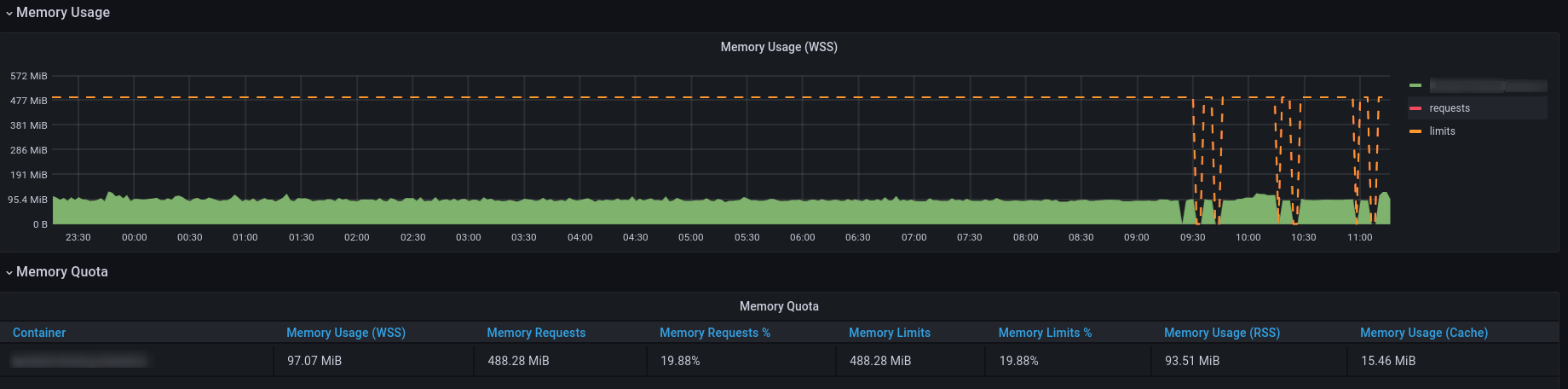 Memory usage
